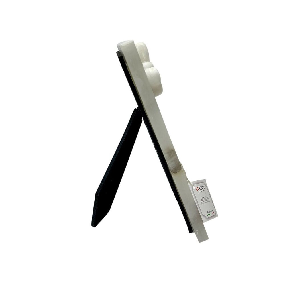 Scali Alabastro 4x6 Genuine Alabaster Frame Bow Accent Italian Handcrafted NWOB - Picture 5 of 9